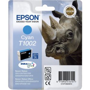 Cartridge Epson T1002, azúrová (cyan), originál