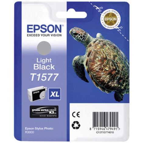 Cartridge Epson T1577, svetlá čierna (light black), originál